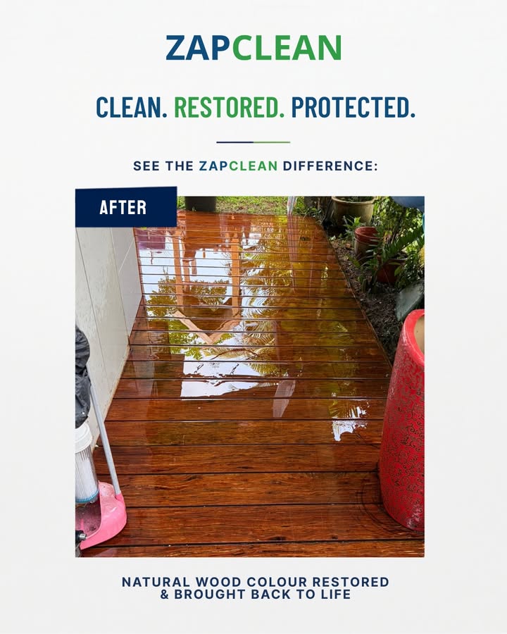 We don’t just clean, we transform.
Watch us transform this wooden deck and bring it back to life again.
Are you ready