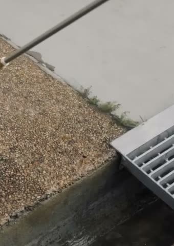 After: Pebble wash — grime removal