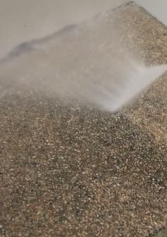 Before: Pebble wash — grime removal