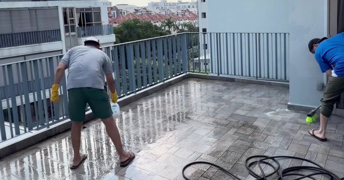 Cover photo for Roof Terrace Cleaning: Why Your Tiles Turn Grimy in Singapore