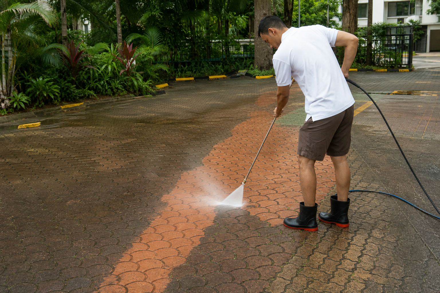 Residential Pressure Cleaning — ZAPCLEAN job in Singapore